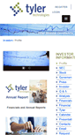 Mobile Screenshot of investors.tylertech.com