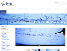 Tablet Screenshot of investors.tylertech.com